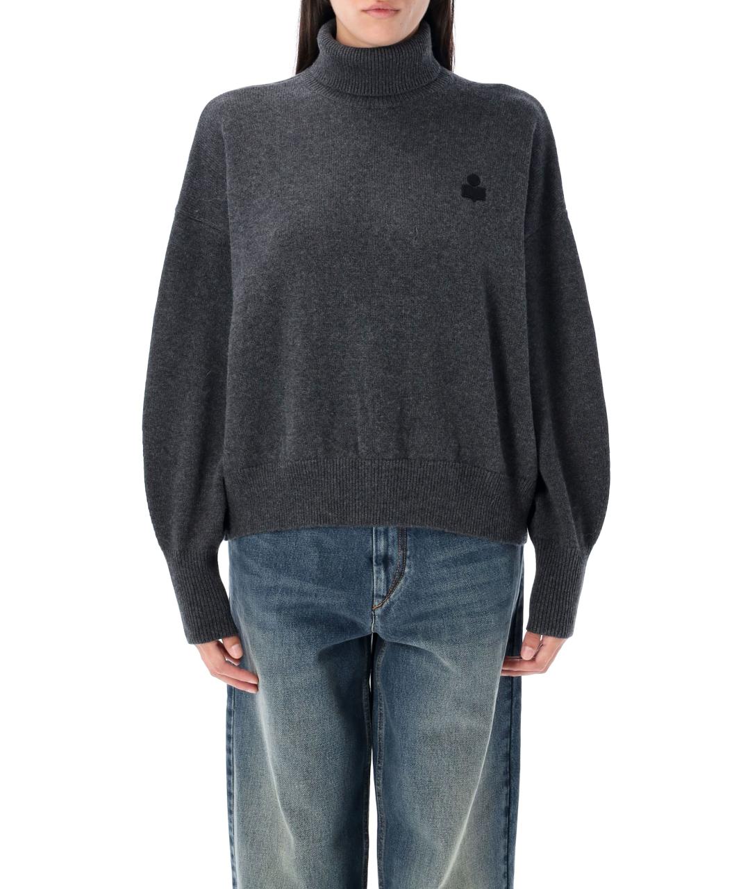 ISABEL MARANT ETOILE Серый хлопковый джемпер / свитер, фото 4