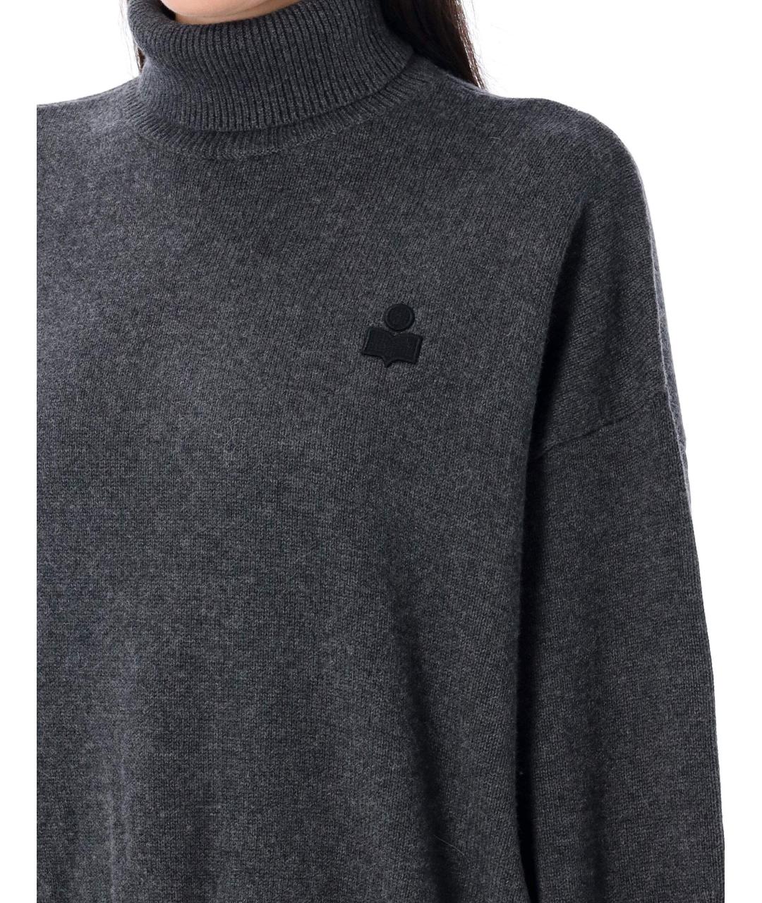 ISABEL MARANT ETOILE Серый хлопковый джемпер / свитер, фото 3