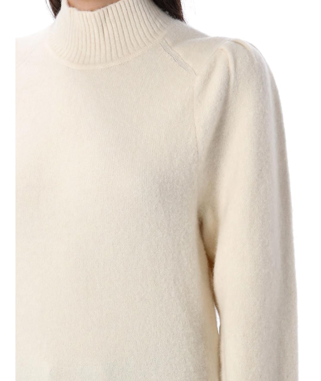 ISABEL MARANT ETOILE Бежевый шерстяной джемпер / свитер, фото 3