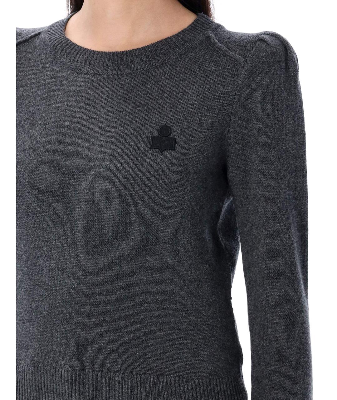 ISABEL MARANT ETOILE Серый хлопковый джемпер / свитер, фото 4