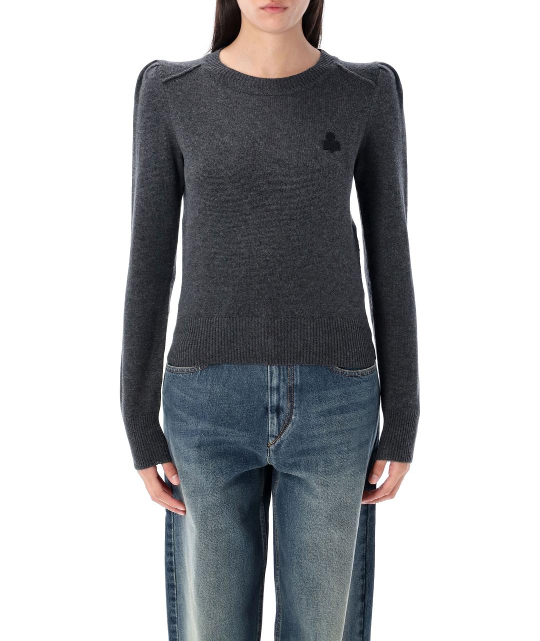 ISABEL MARANT ETOILE Серый хлопковый джемпер / свитер, фото 2