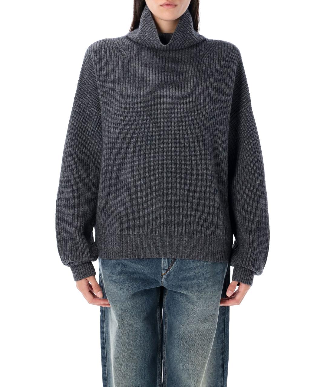 ISABEL MARANT Серый шерстяной джемпер / свитер, фото 4