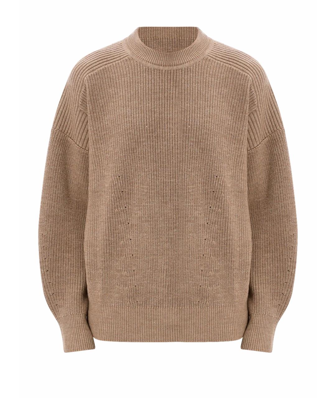 ISABEL MARANT Коричневый шерстяной джемпер / свитер, фото 1