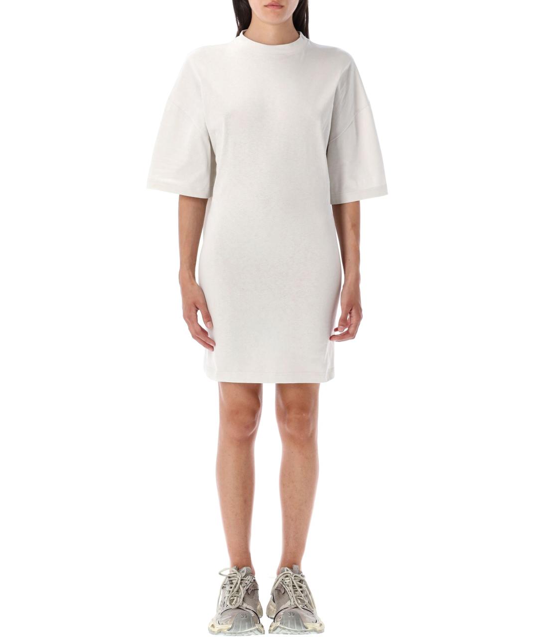 BALENCIAGA Белое хлопковое платье, фото 4