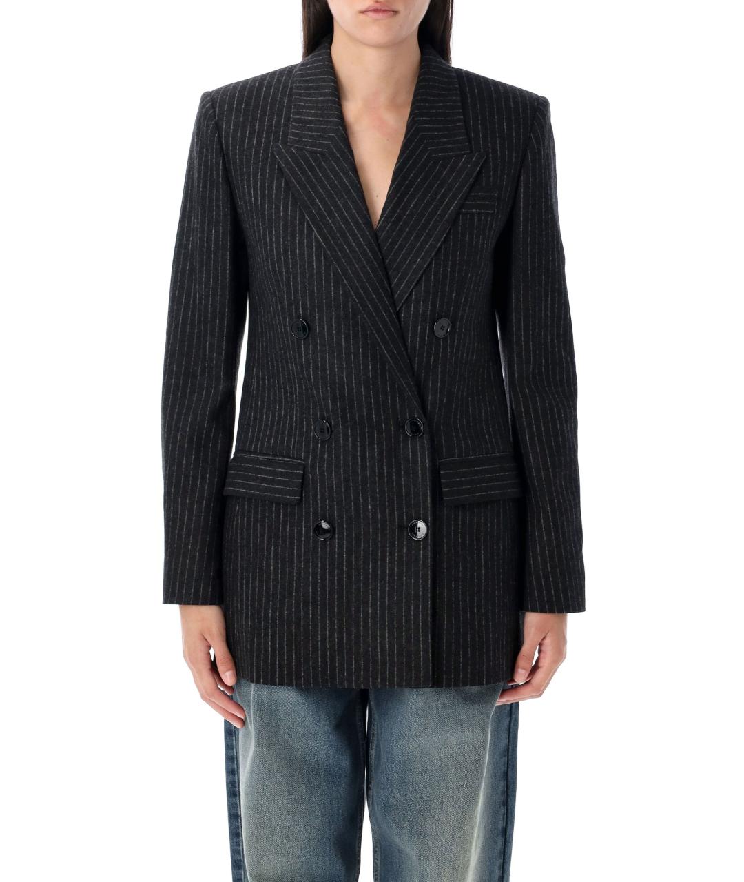 ISABEL MARANT Серый шерстяной жакет/пиджак, фото 2