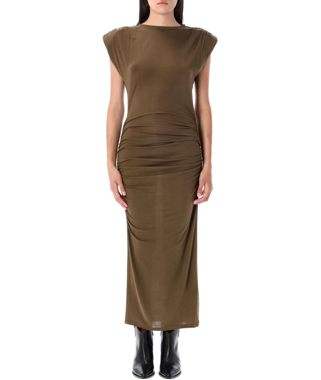 ISABEL MARANT ETOILE Хаки платье, фото 2