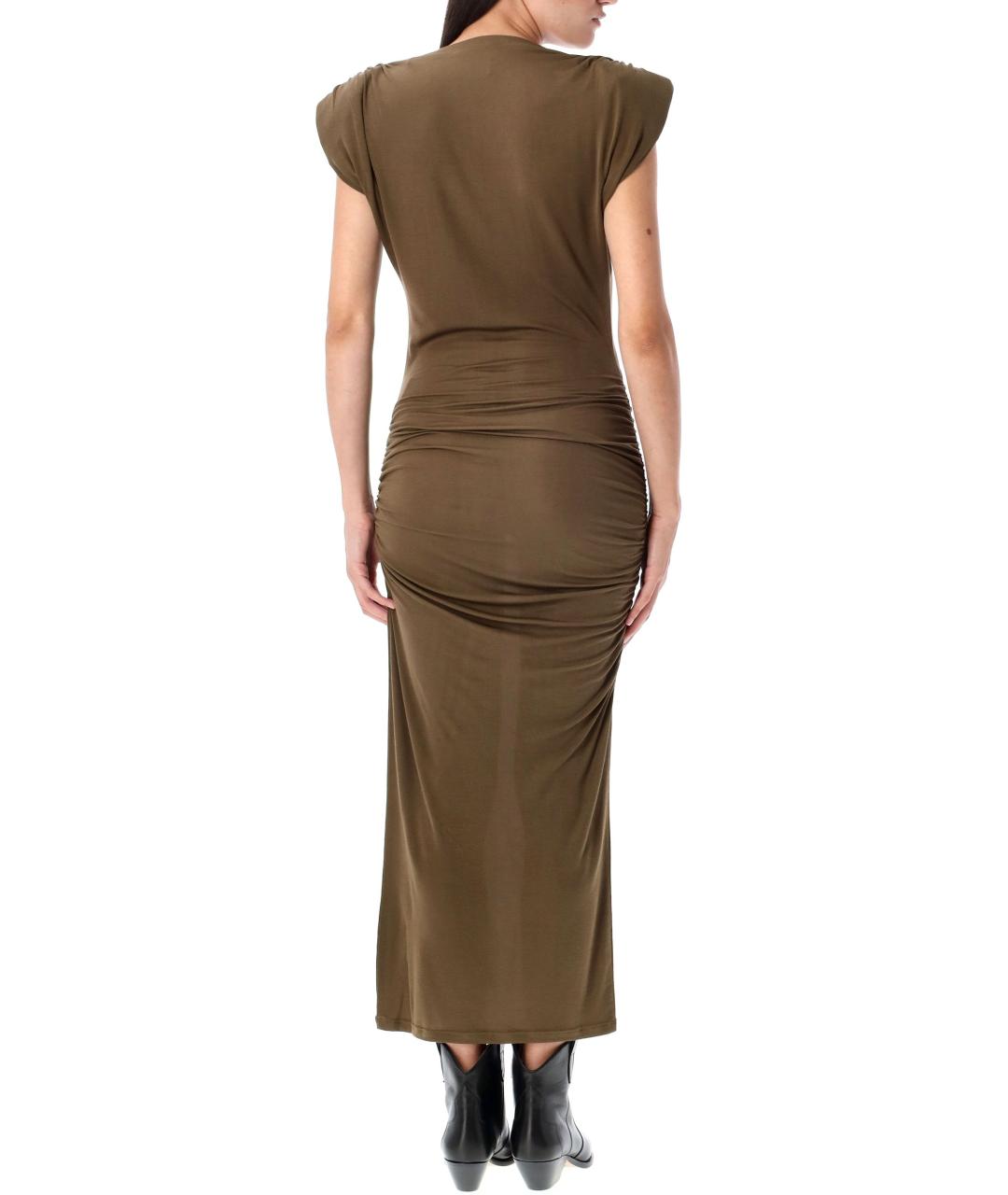 ISABEL MARANT ETOILE Хаки платье, фото 3