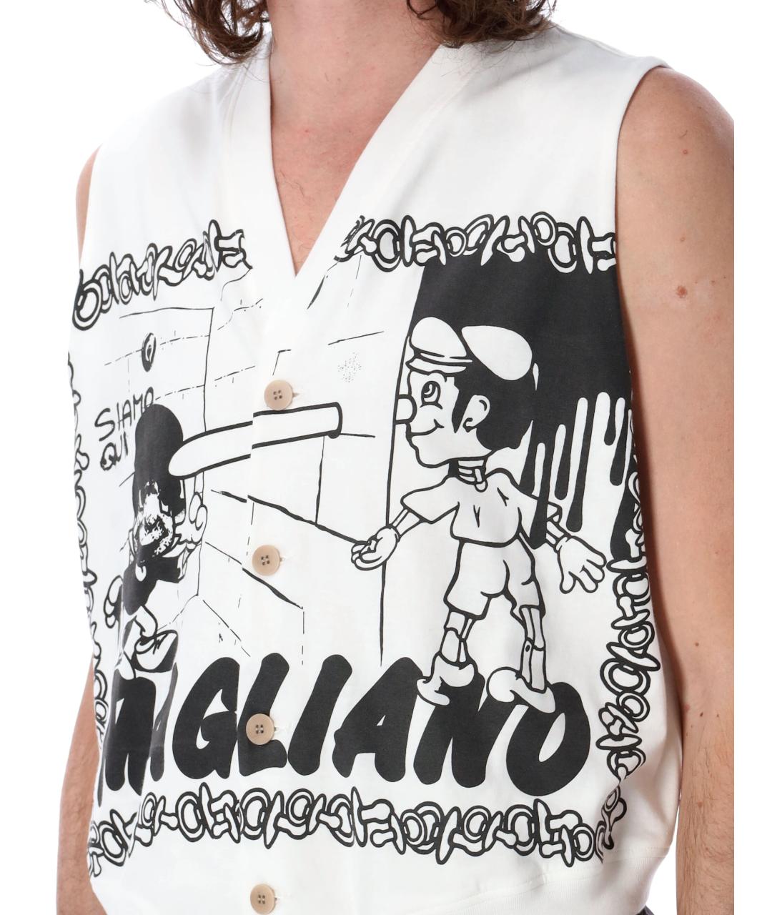 MAGLIANO Белая хлопковая жилетка, фото 4