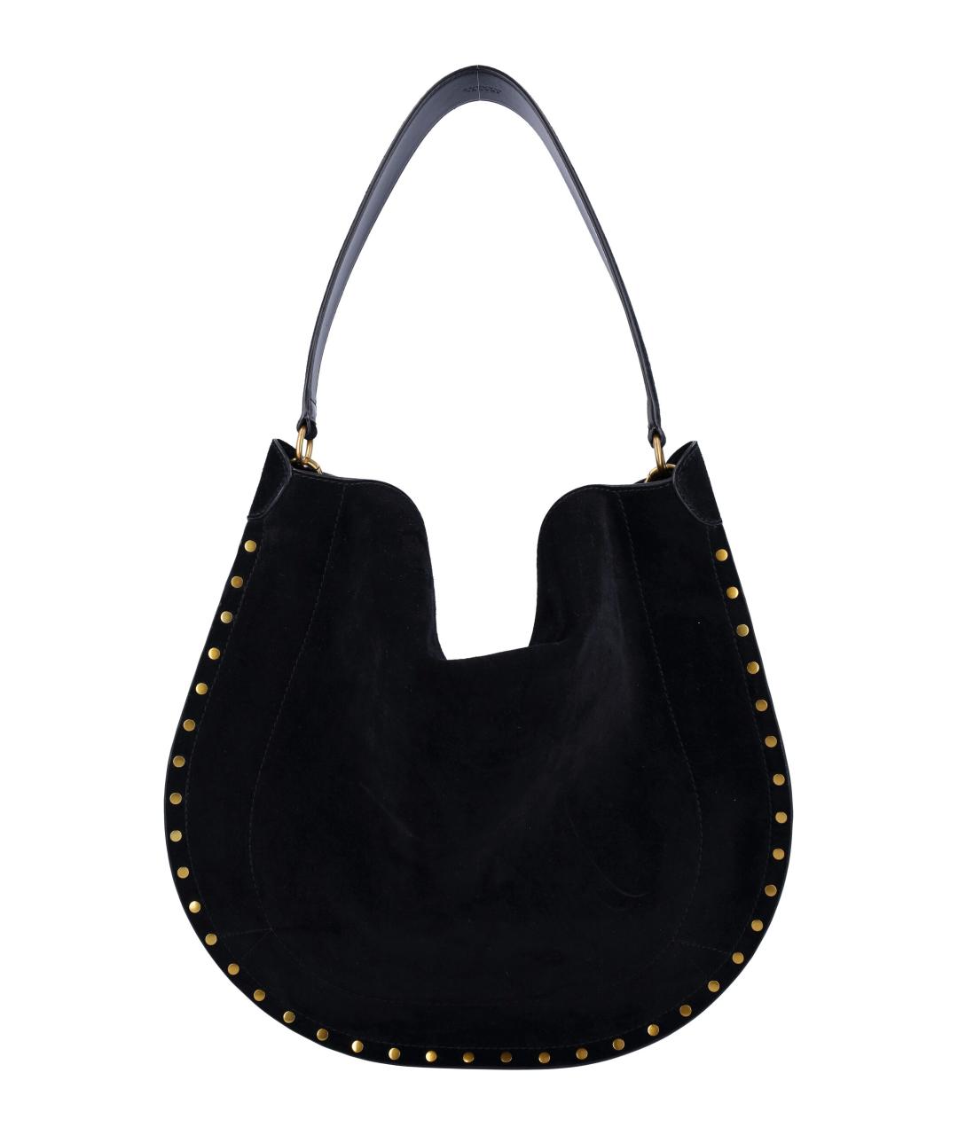 ISABEL MARANT Черная кожаная сумка через плечо, фото 4