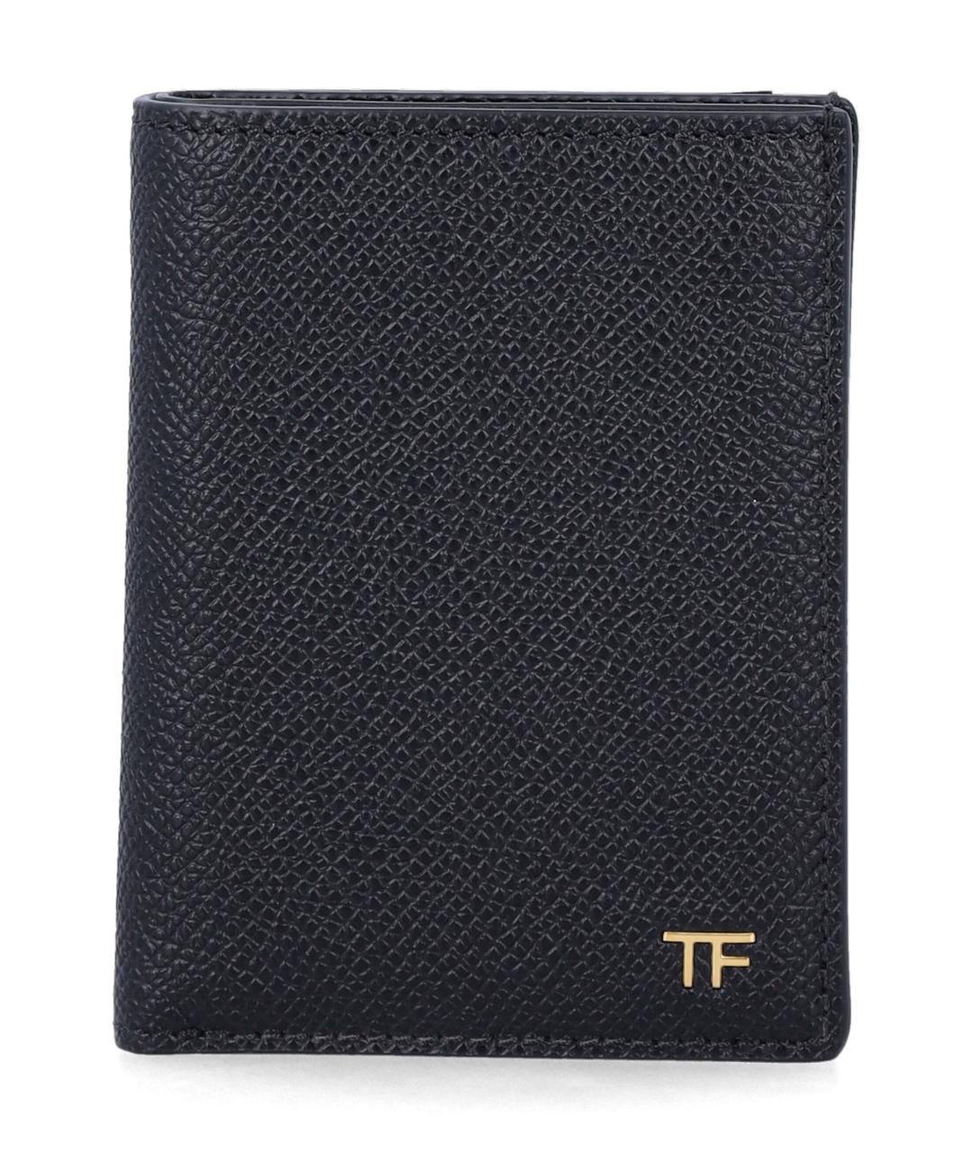 TOM FORD Черный кожаный кардхолдер, фото 1