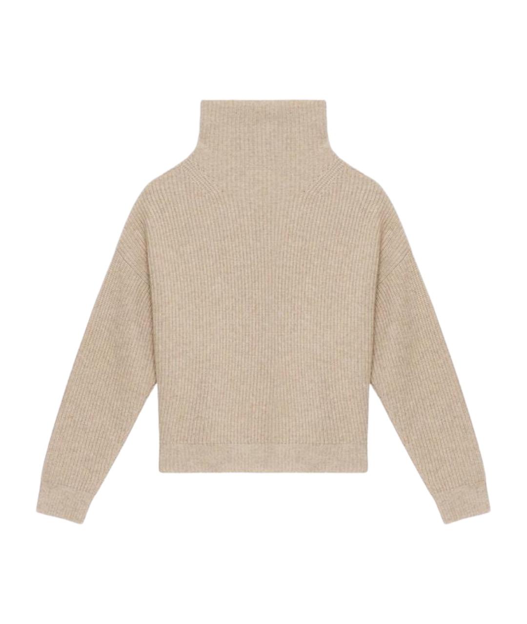 ISABEL MARANT Бежевый шерстяной джемпер / свитер, фото 1