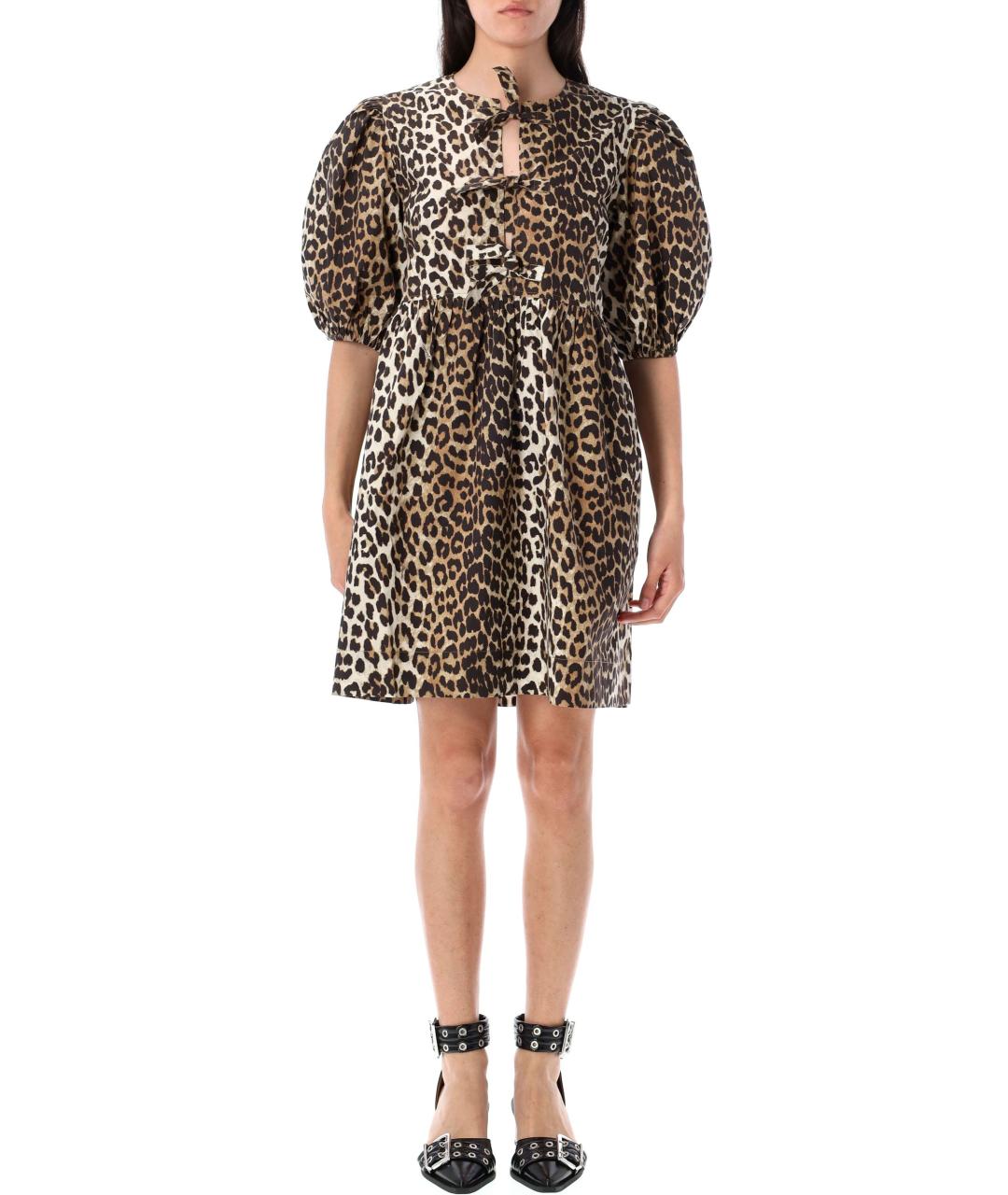 GANNI Мульти хлопковое повседневное платье, фото 2