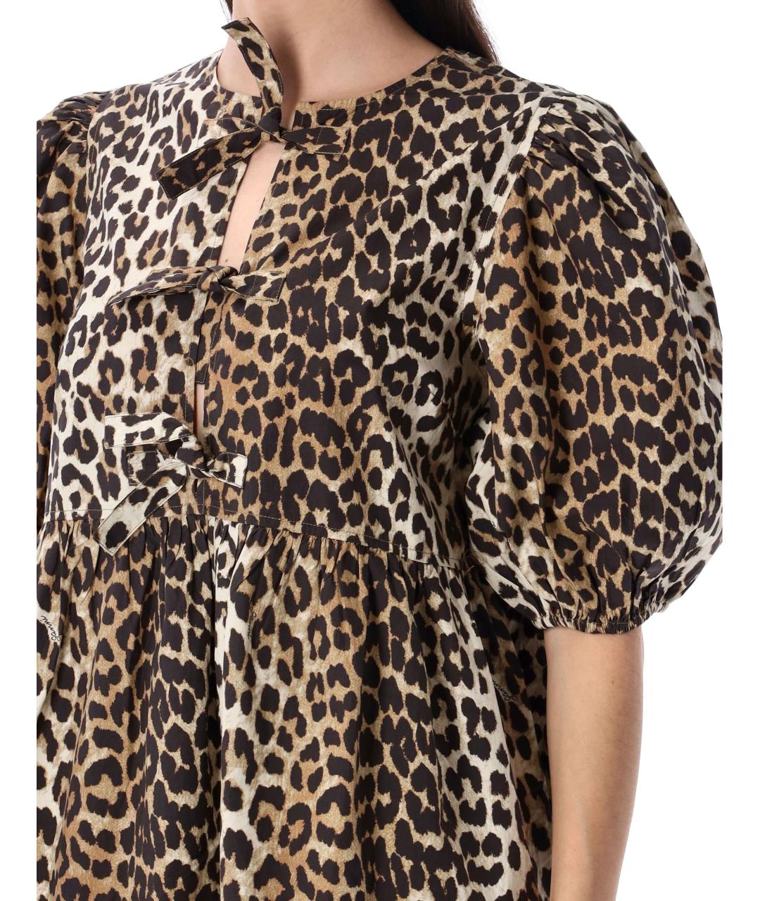 GANNI Мульти хлопковое повседневное платье, фото 4