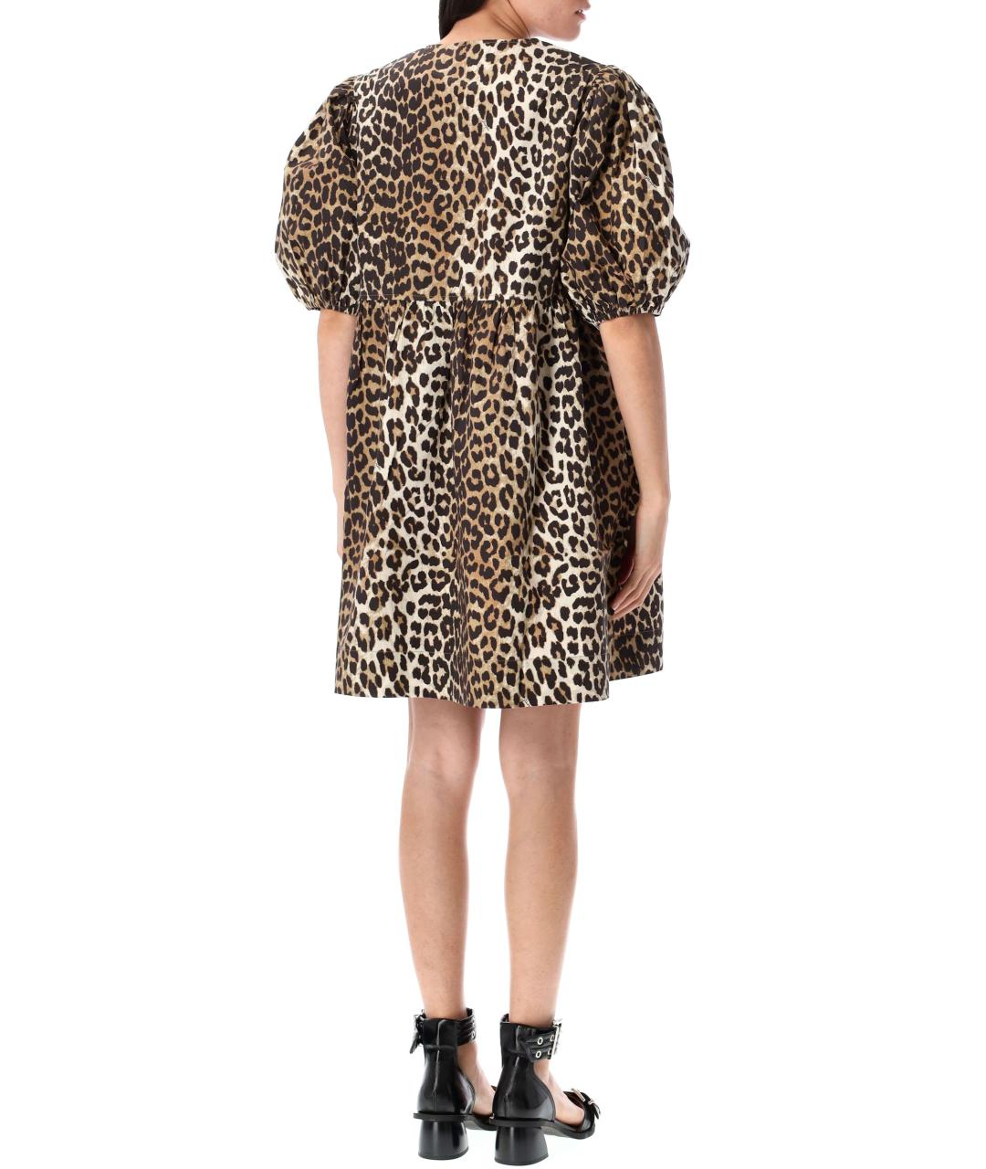 GANNI Мульти хлопковое повседневное платье, фото 3