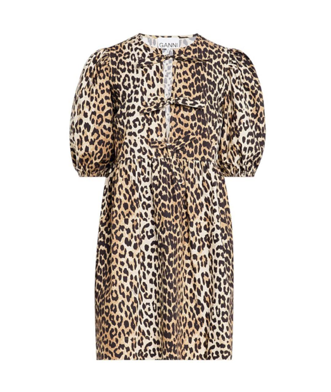 GANNI Мульти хлопковое повседневное платье, фото 1