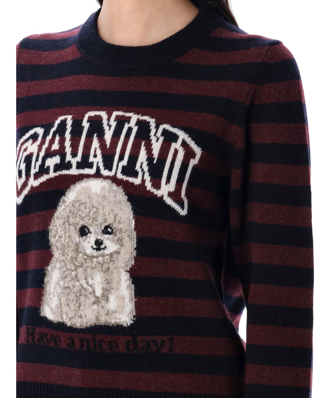 GANNI Мульти шерстяной джемпер / свитер, фото 4