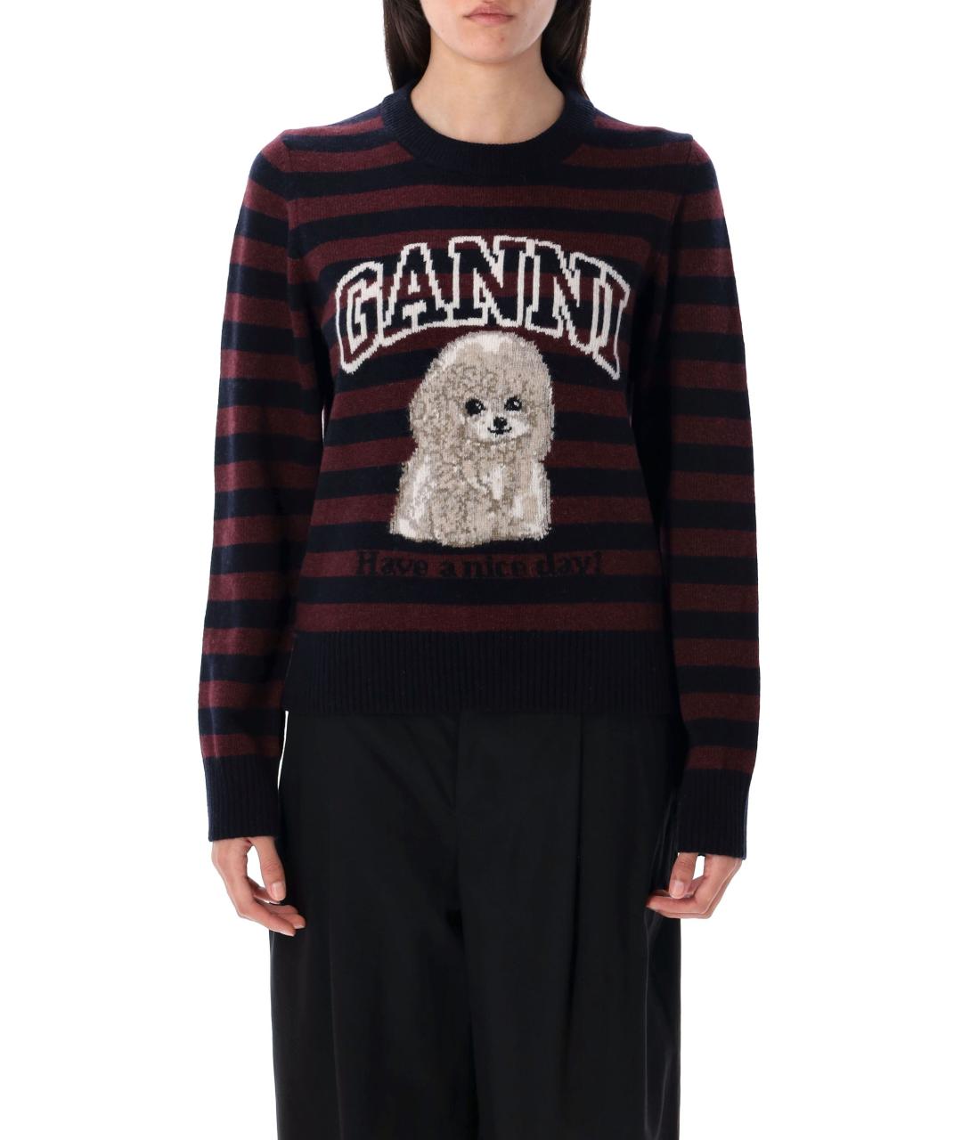 GANNI Мульти шерстяной джемпер / свитер, фото 2