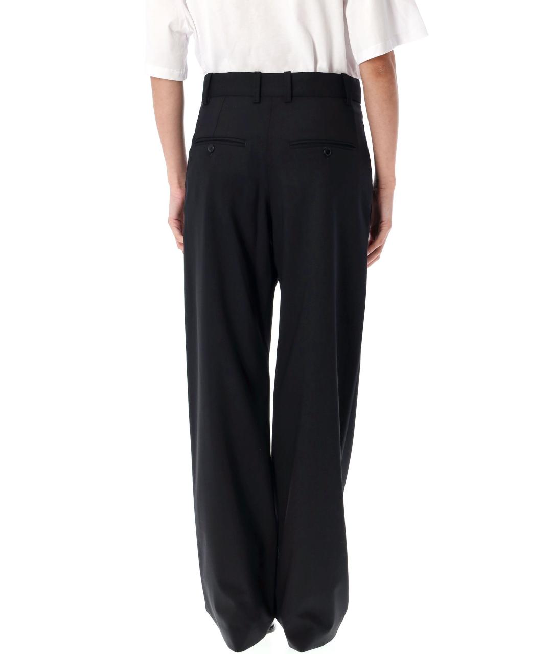 ISABEL MARANT Черные шерстяные прямые брюки, фото 2