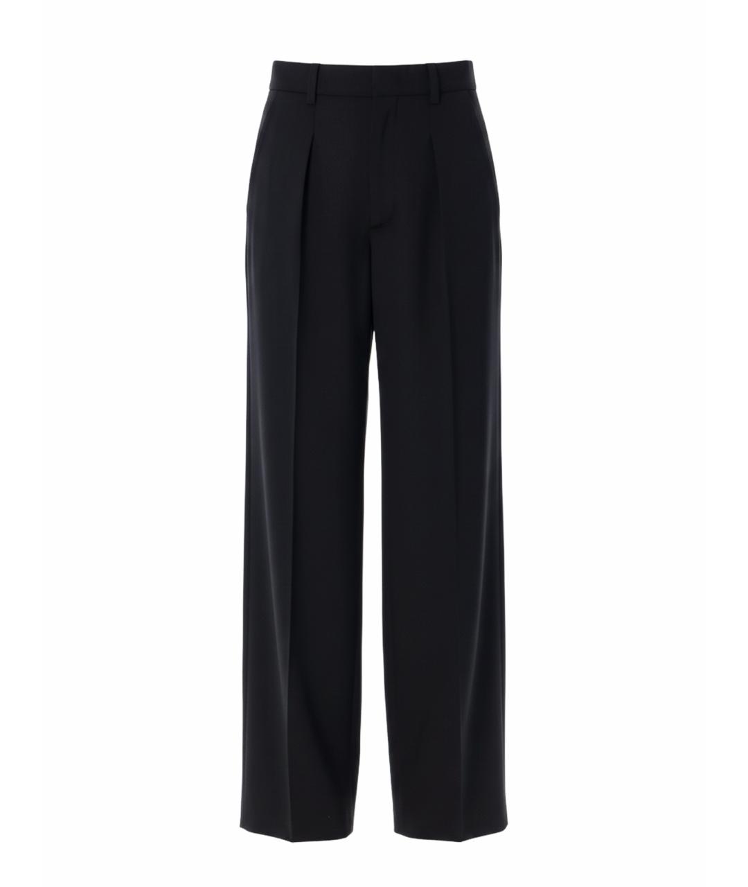 ISABEL MARANT Черные шерстяные прямые брюки, фото 1