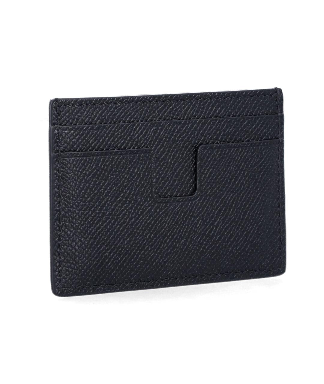 TOM FORD Черный кожаный кардхолдер, фото 2