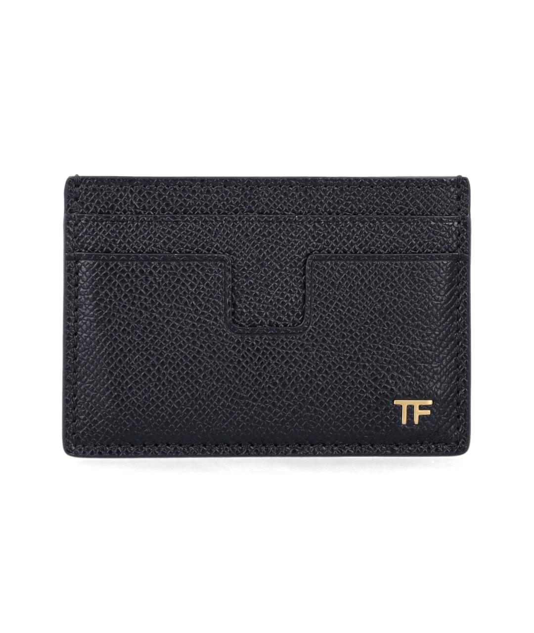 TOM FORD Черный кожаный кардхолдер, фото 1