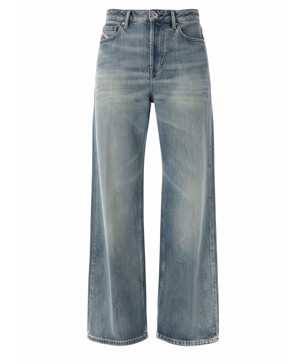 DIESEL Синие хлопковые прямые джинсы, фото 1