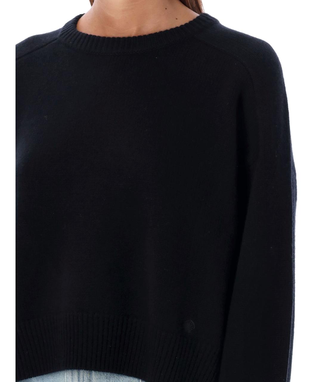 LOULOU STUDIO Черный шерстяной джемпер / свитер, фото 3