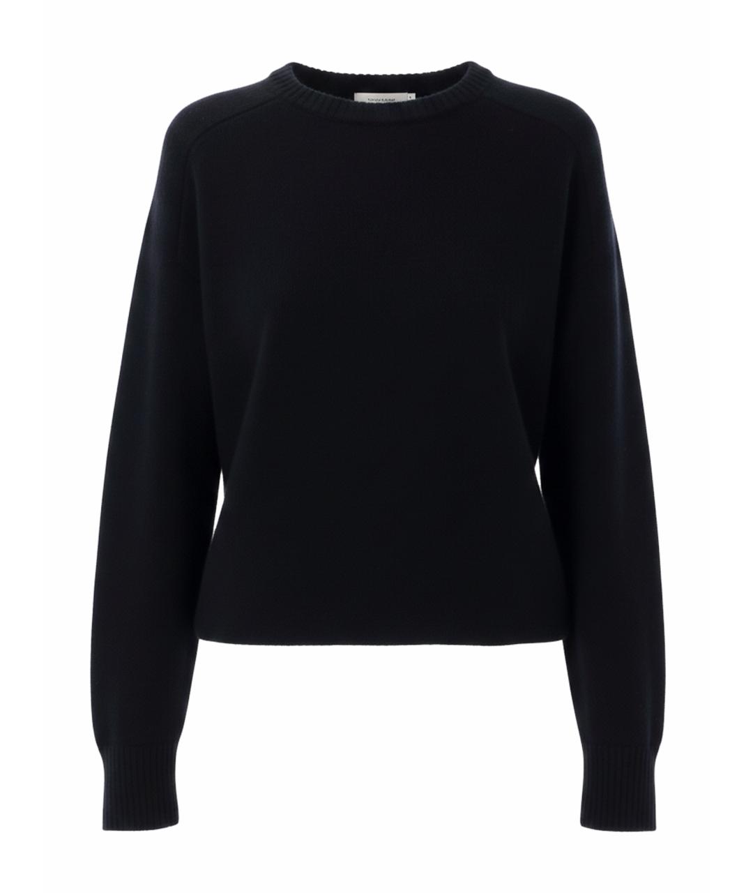 LOULOU STUDIO Черный шерстяной джемпер / свитер, фото 1