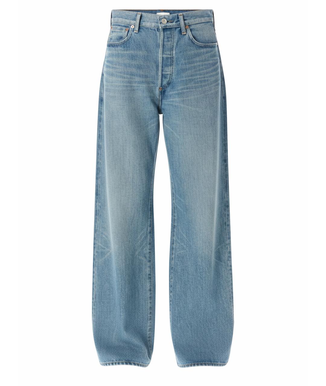 JUNYA WATANABE Голубые хлопковые прямые джинсы, фото 1