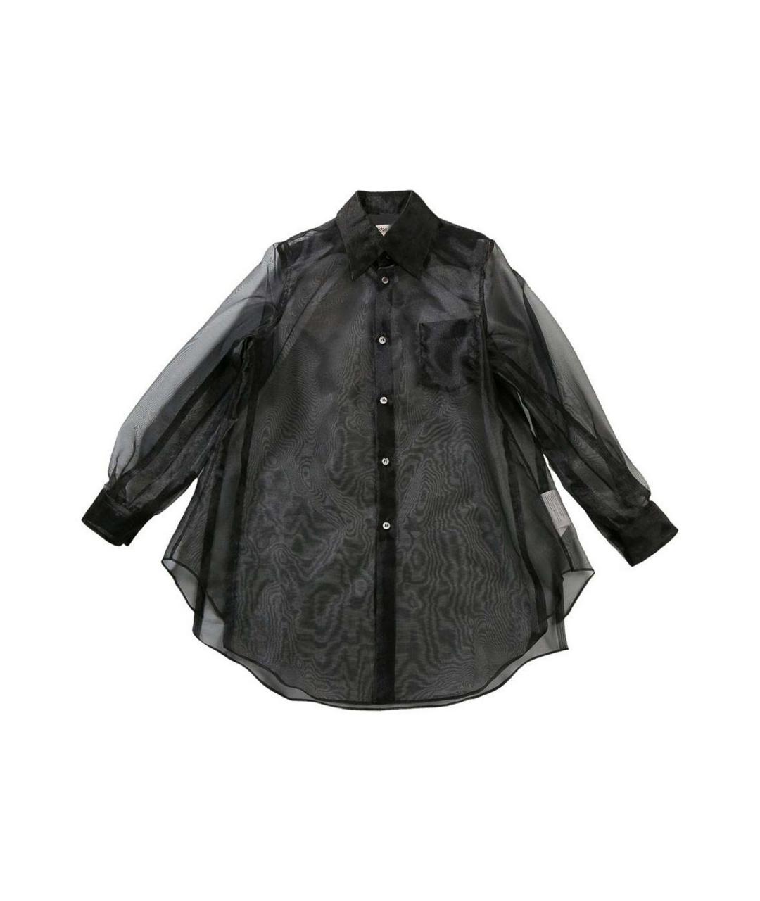 COMME DES GARÇONS Черная полиэстеровая рубашка, фото 1