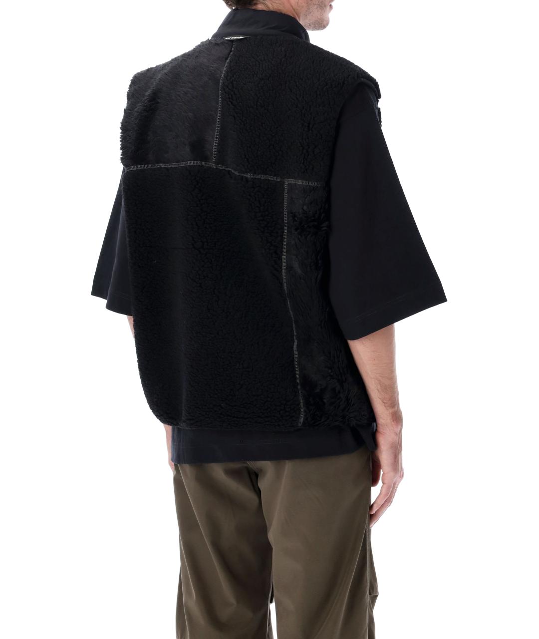 AND WANDER Черный полиэстеровый жилет, фото 3