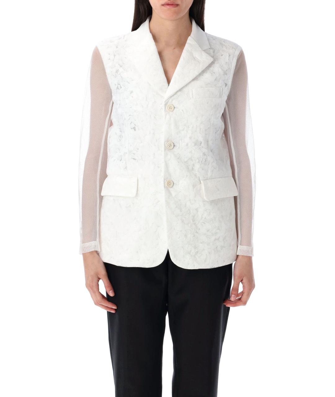 COMME DES GARÇONS Белый полиамидовый жакет/пиджак, фото 2