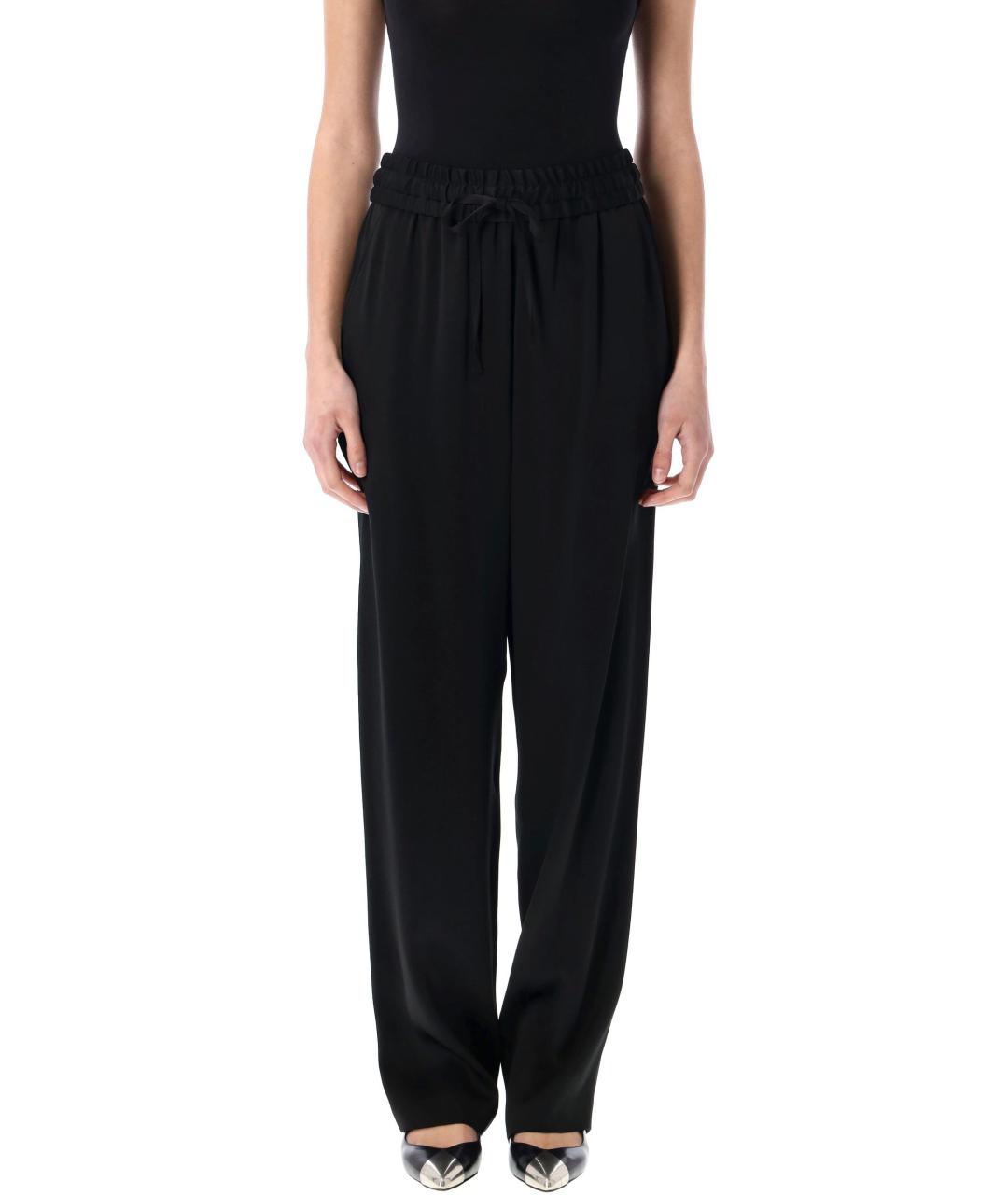 ISABEL MARANT Черные вискозные прямые брюки, фото 2