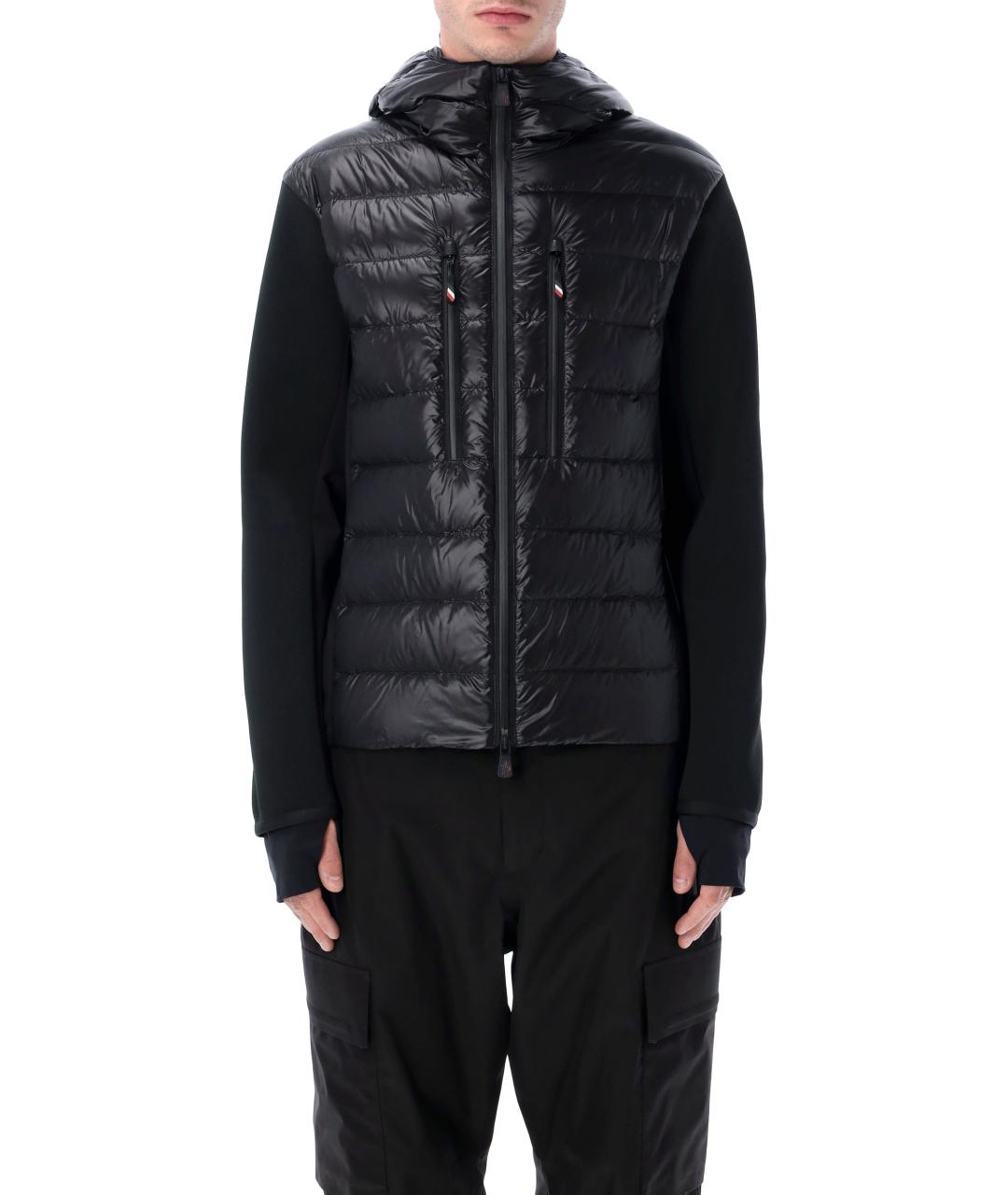 MONCLER GRENOBLE Черная шерстяная куртка, фото 2