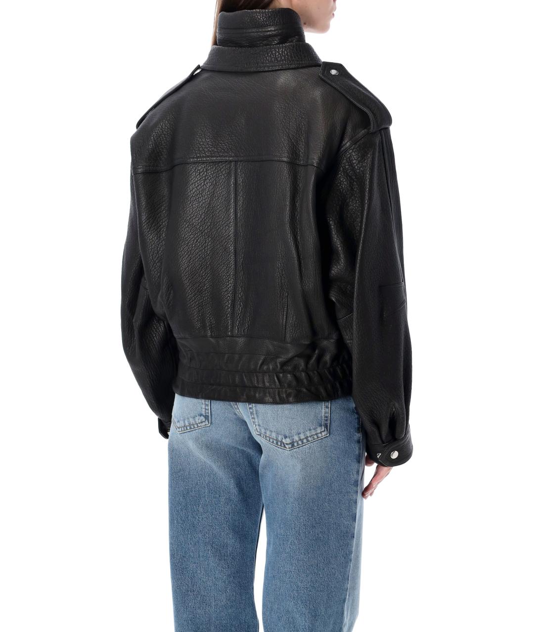 ISABEL MARANT Черная кожаная куртка, фото 3