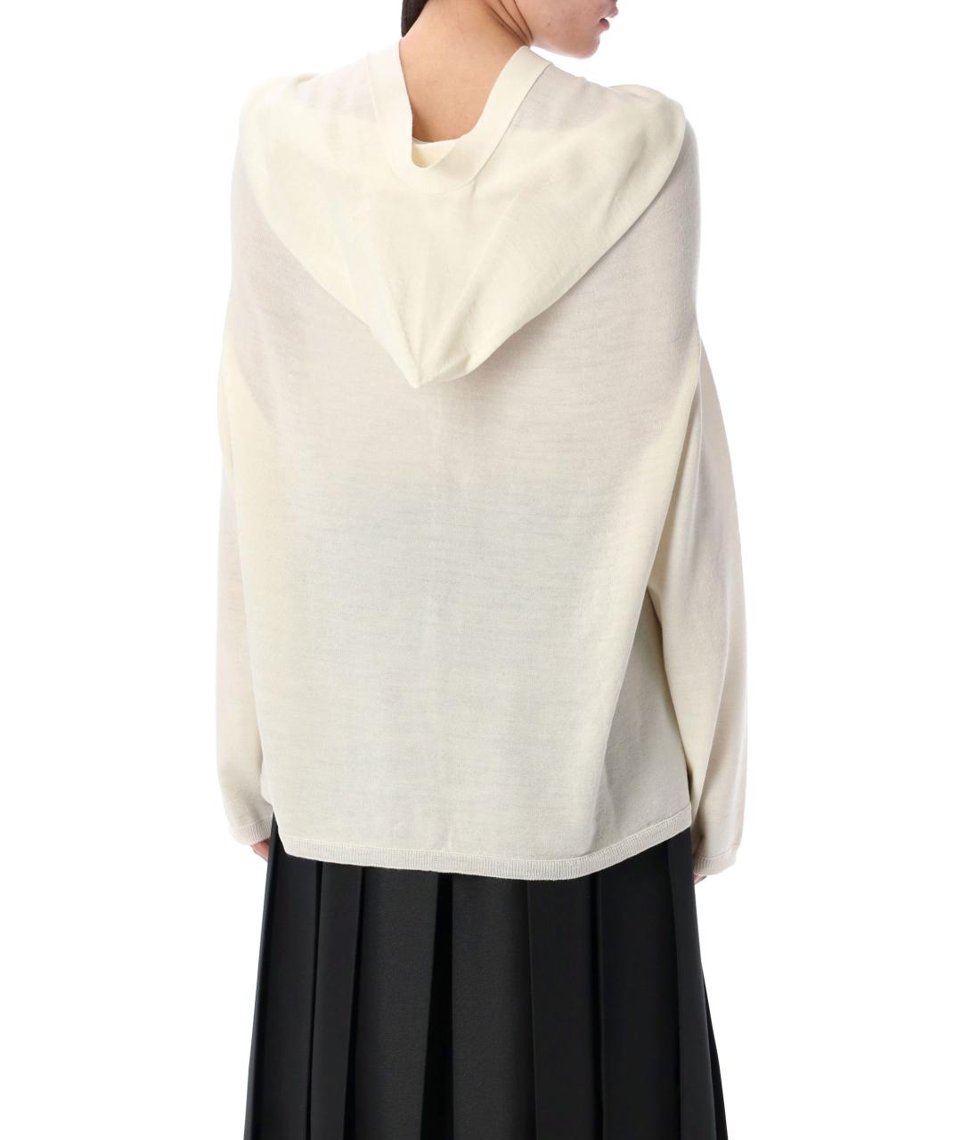 COMME DES GARÇONS Бежевый шерстяной кардиган, фото 2