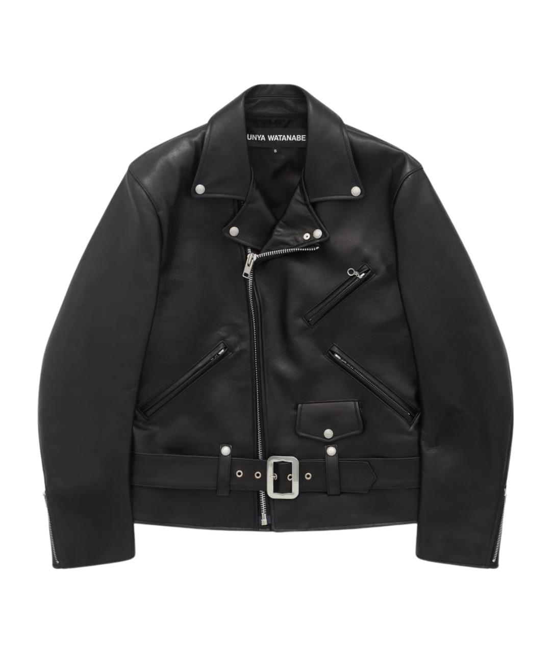 JUNYA WATANABE Черная кожаная куртка, фото 1