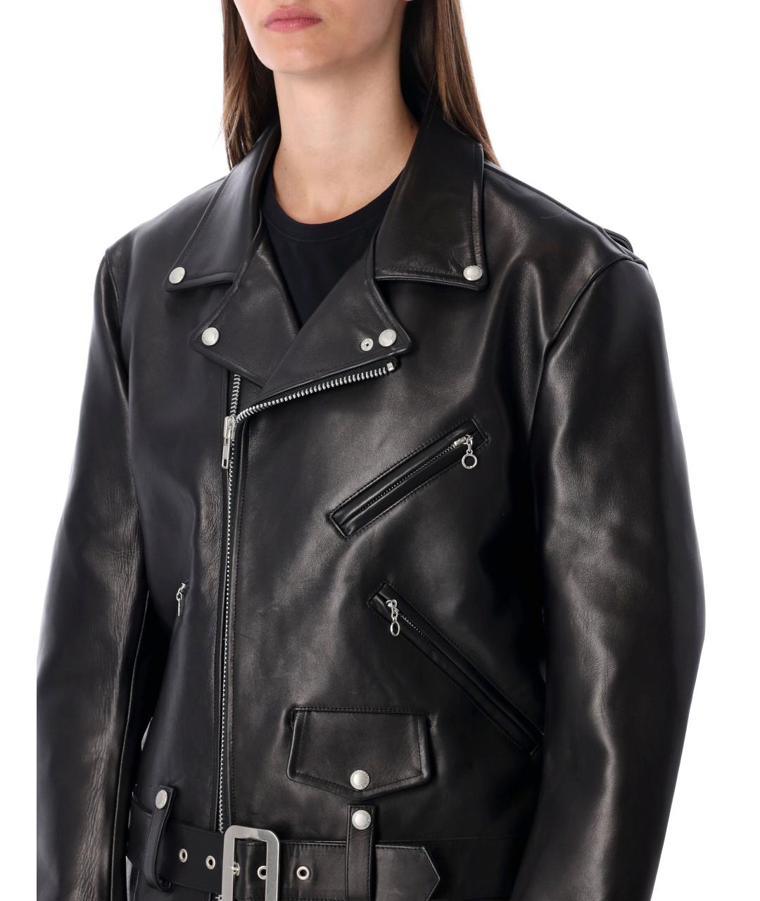 JUNYA WATANABE Черная кожаная куртка, фото 4