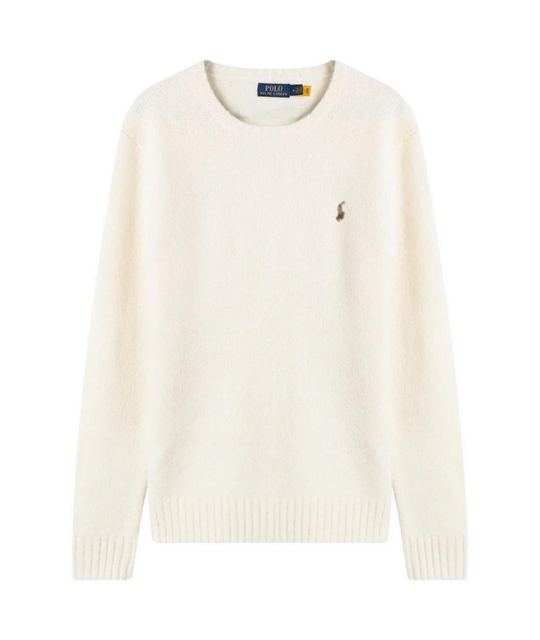 POLO RALPH LAUREN Бежевый шерстяной джемпер / свитер, фото 1