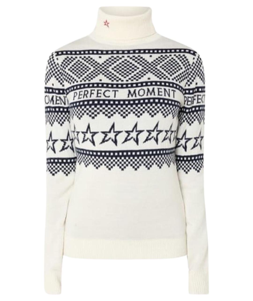 PERFECT MOMENT Белый шерстяной джемпер / свитер, фото 1