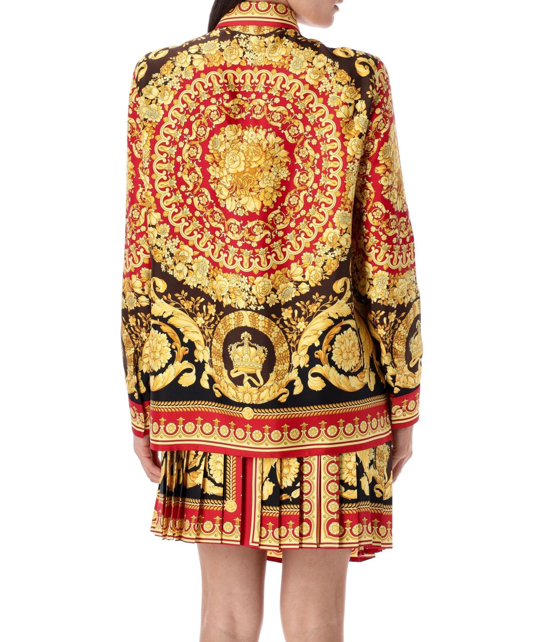 VERSACE Мульти шелковая блузы, фото 3