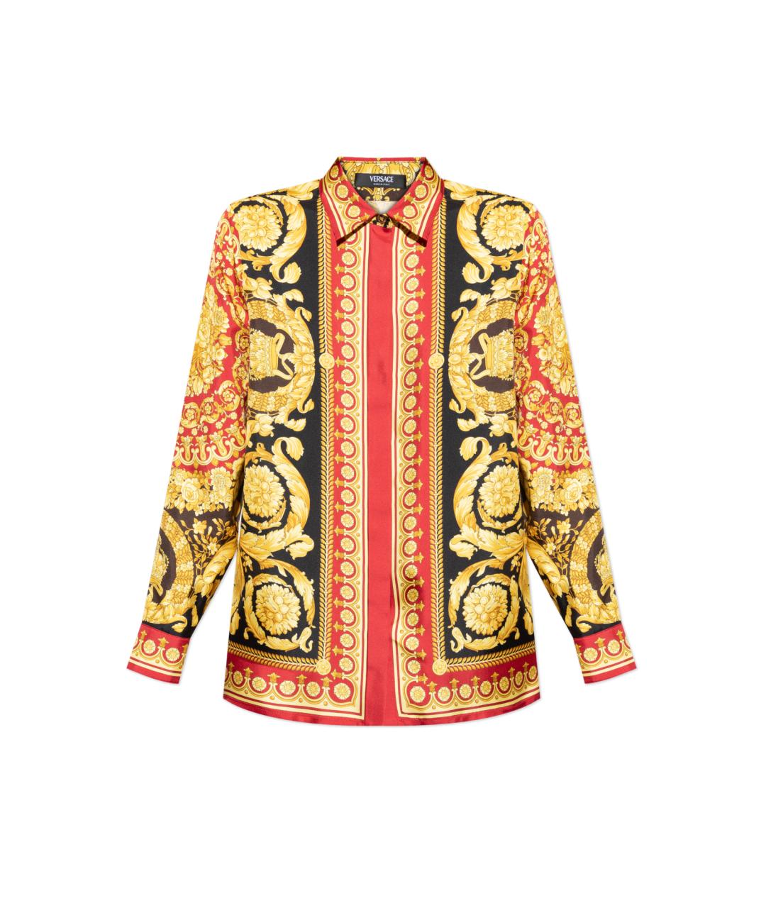 VERSACE Мульти шелковая блузы, фото 1