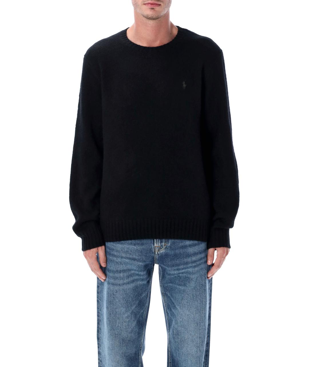POLO RALPH LAUREN Черный шерстяной джемпер / свитер, фото 2