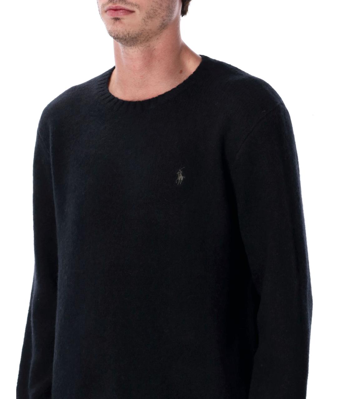 POLO RALPH LAUREN Черный шерстяной джемпер / свитер, фото 4