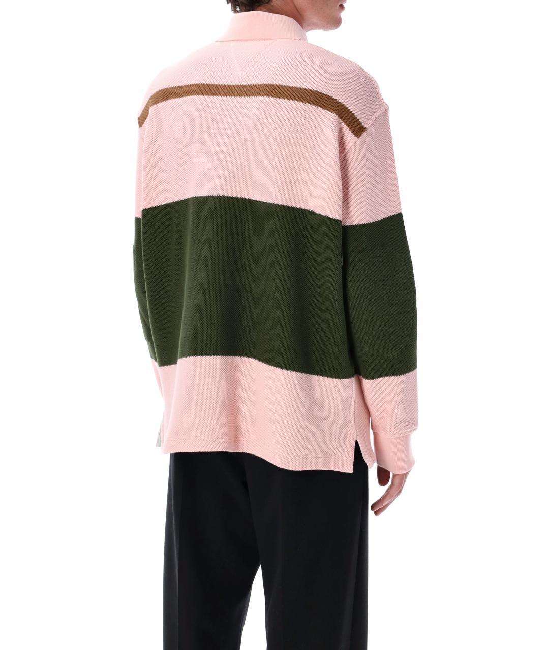 BOTTEGA VENETA Мульти хлопковое поло с длинным рукавом, фото 2