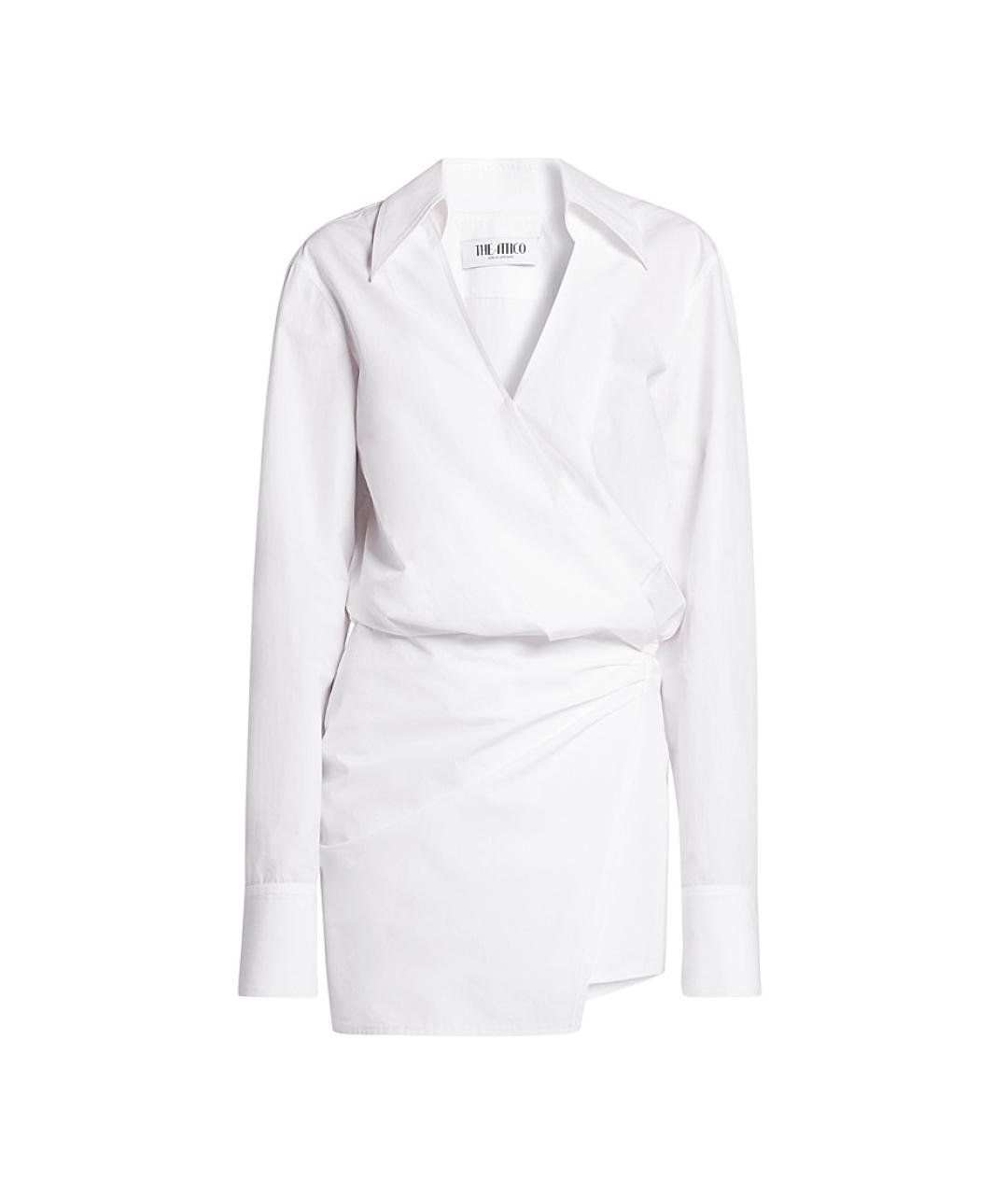 THE ATTICO Белое хлопковое платье, фото 1