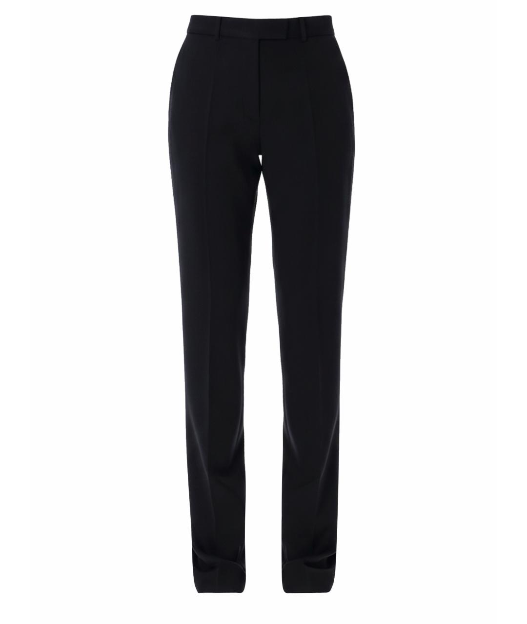 THE ATTICO Черные шерстяные прямые брюки, фото 1