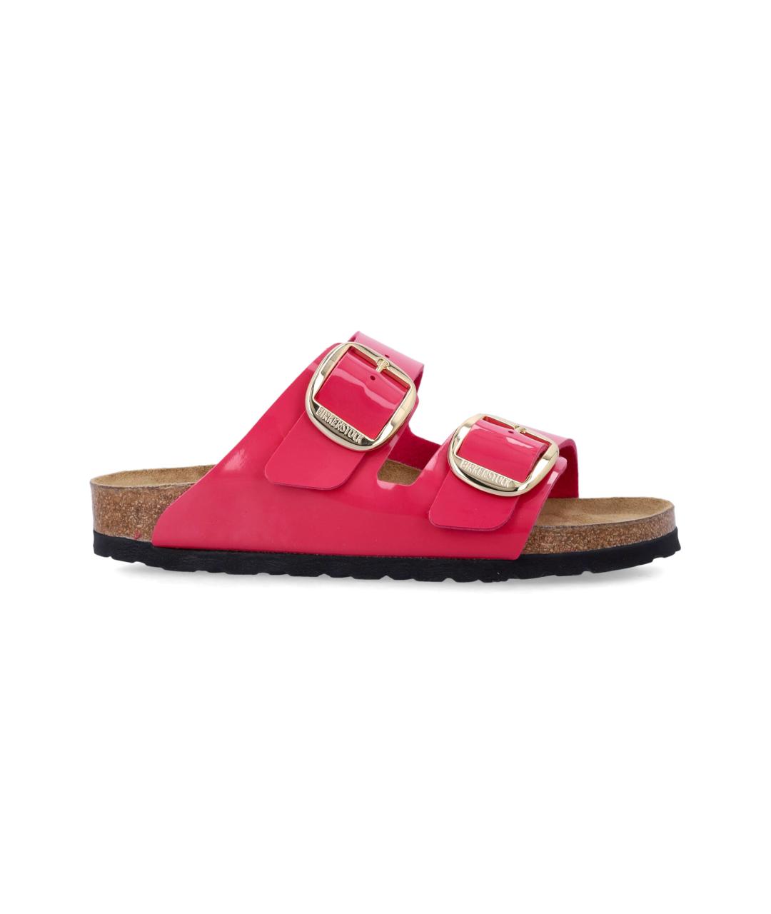 BIRKENSTOCK Розовые кожаные сандалии, фото 1