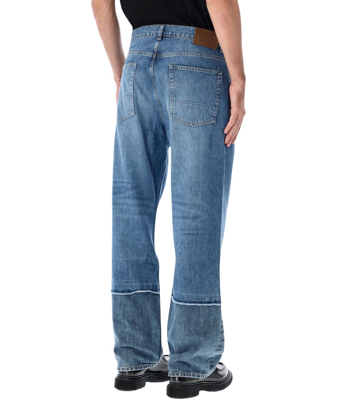 OUR LEGACY Синие хлопковые прямые джинсы, фото 2