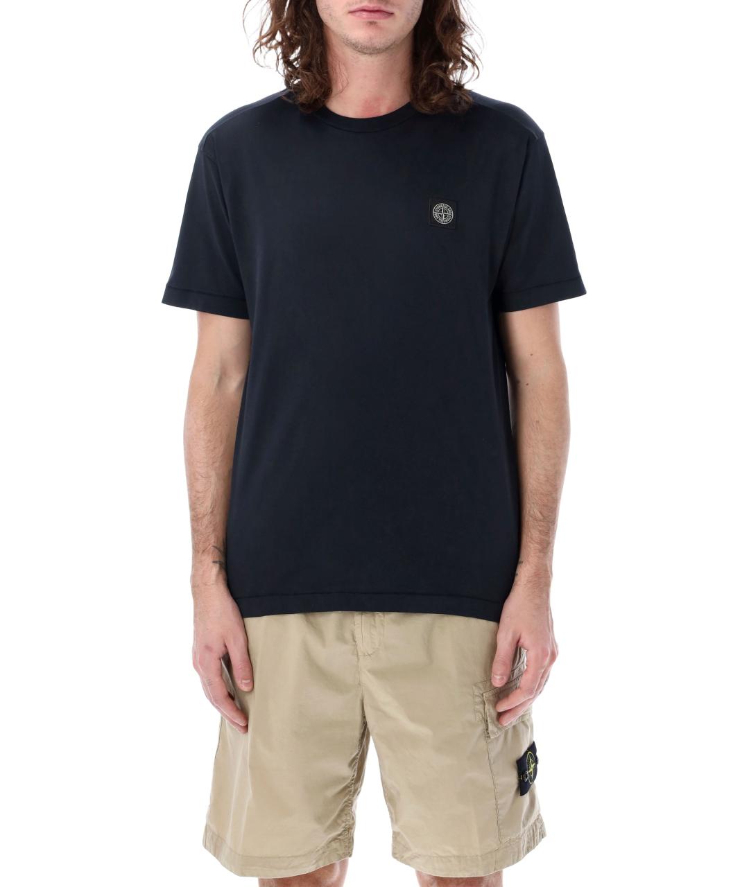 STONE ISLAND Синяя футболка, фото 4